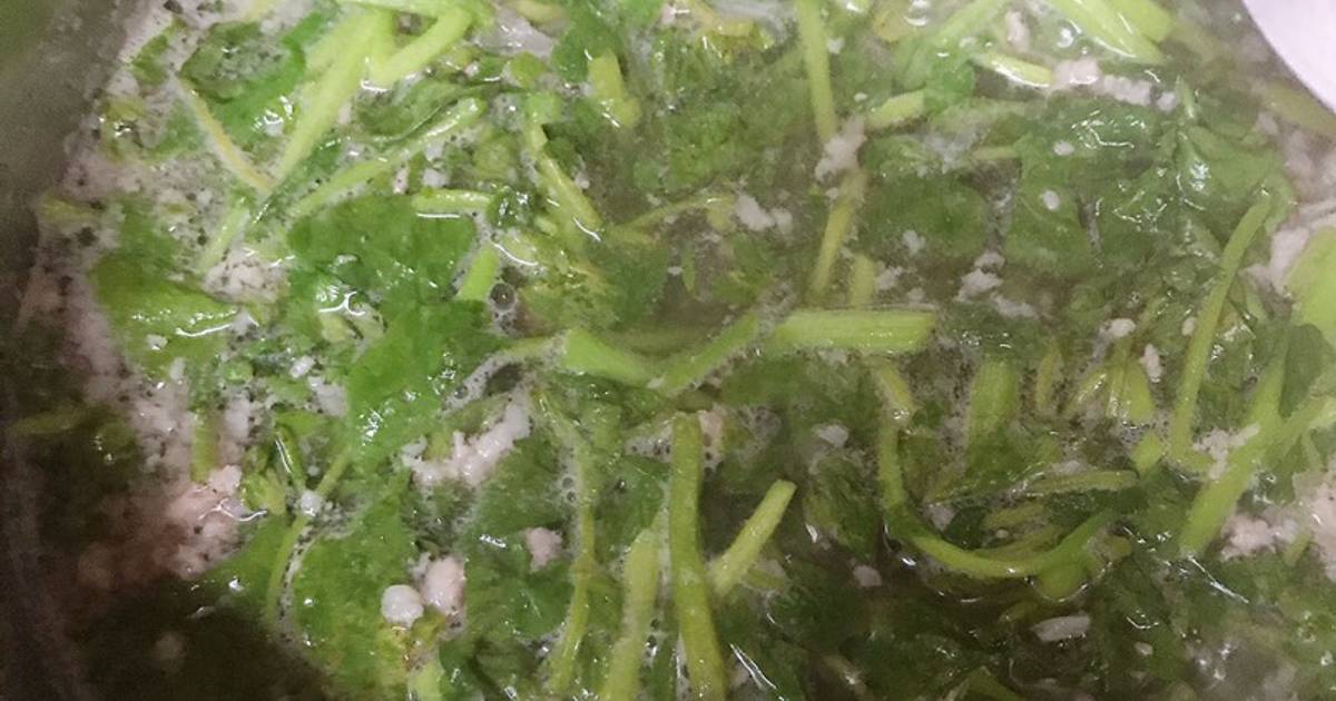 Canh cải xoong thịt bằm