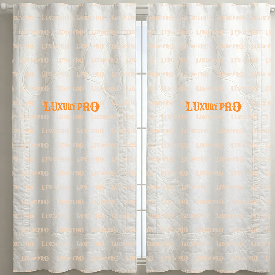 Free‑Motion Quilted Curtain