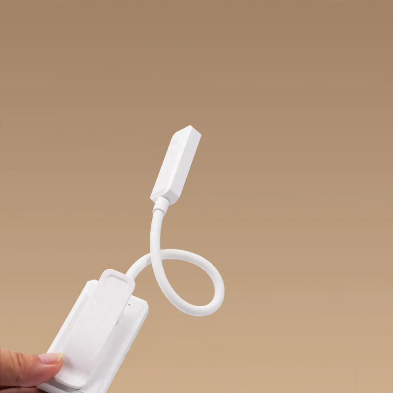LED-Leselampe mit Clip, standfähig, wiederaufladbar