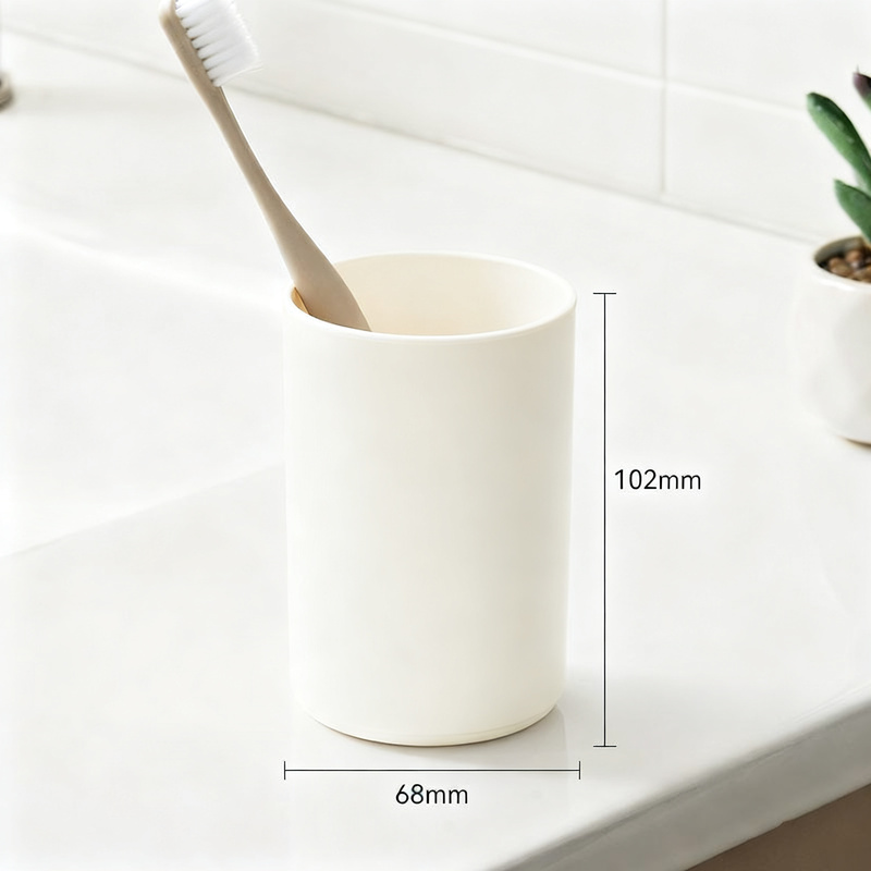 Magnetic toothbrush and rinsing cup holder