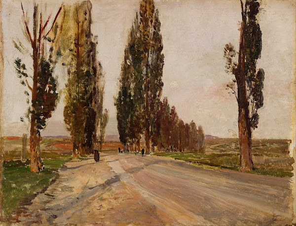 Boulevard of Poplars near Plankenberg circa 1890