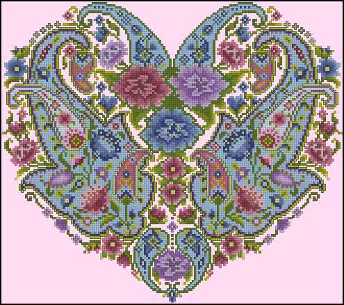 CMP 390036 Indian Pashmina Heart