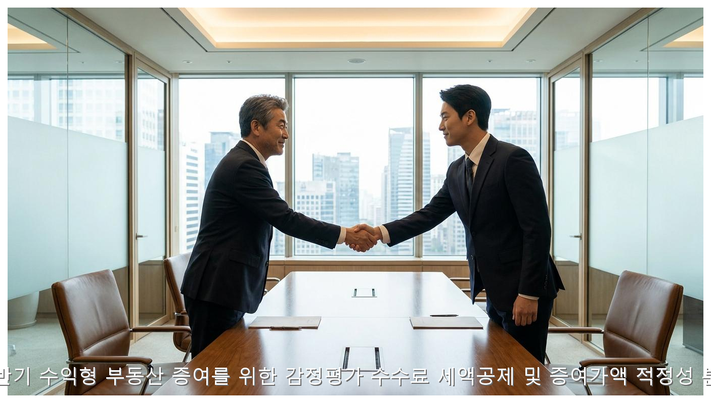 2026년 하반기 수익형 부동산 증여를 위한 감정평가 수수료 세액공제 및 증여가액 적정성 분석 가이드 핵심 안내 및 분석 인포그래픽 (8)