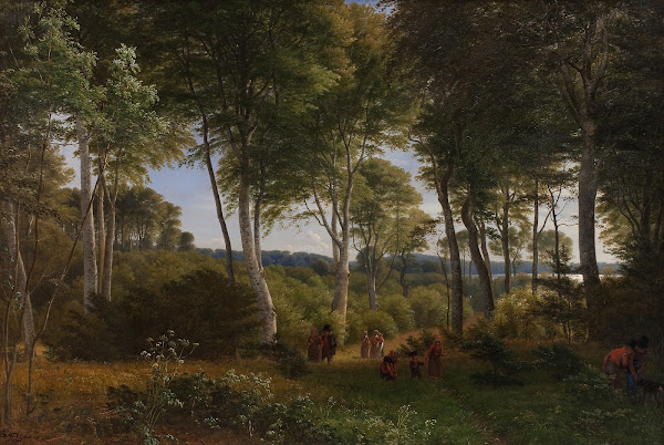 Delhoved Wood near Lake Skarre Zealand Afternoon Light 1846   1847