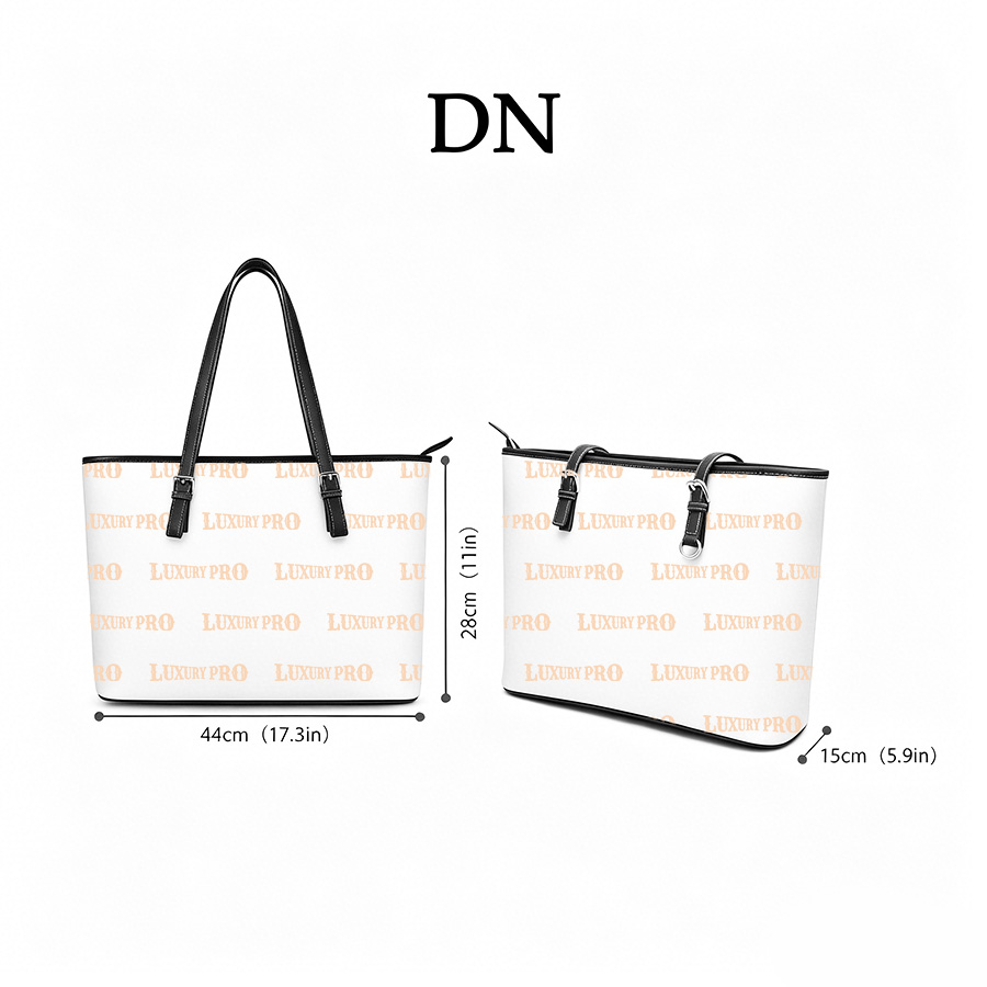 Rectangular Leather Tote Bag