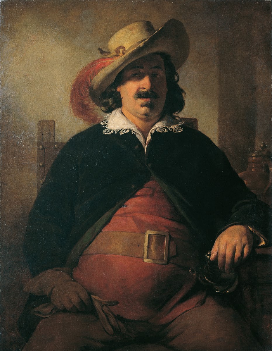 Der Landschaftsmaler Ignaz Raffalt als Falstaff 1853