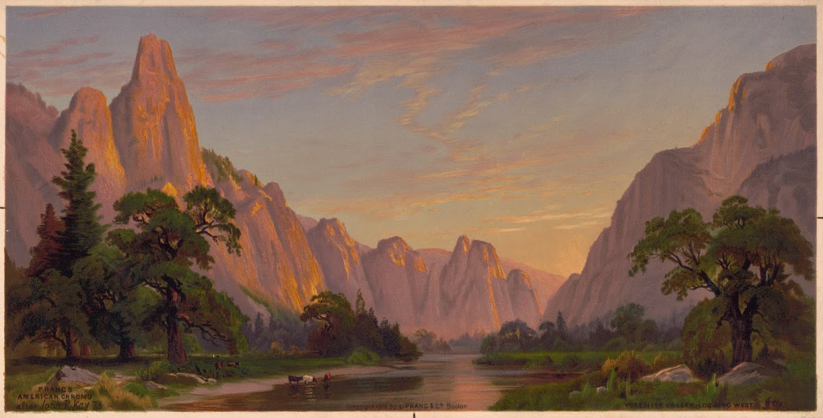 Yosemite Valley looking west 1875