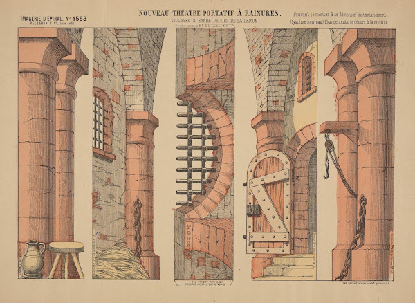 New portable theater with slots Backstage  strip of ceiling of the prison