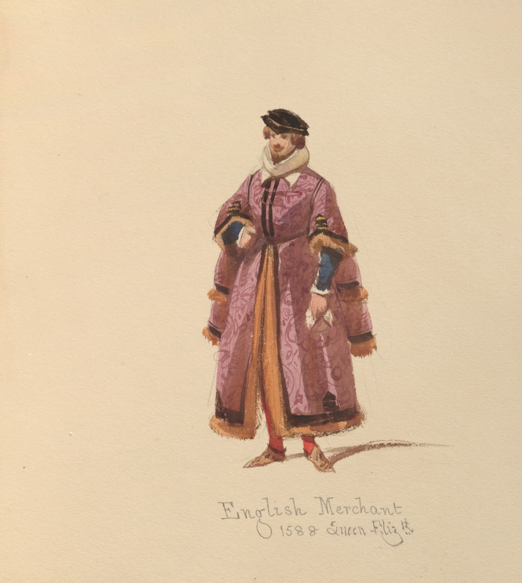 Sketches of costume Pl040 1842