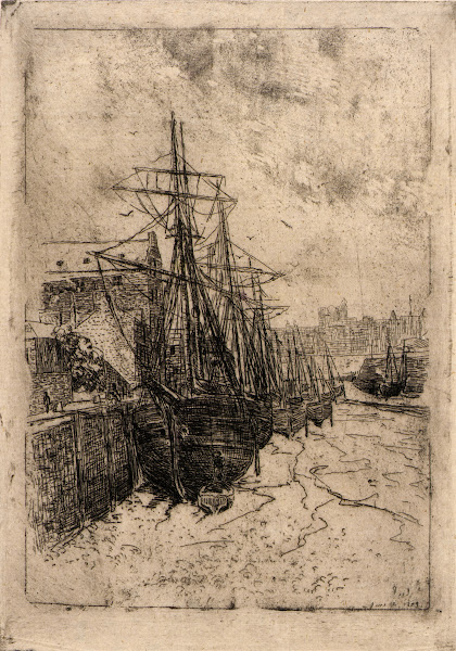 Boats at Low TideIsle of Man 1889