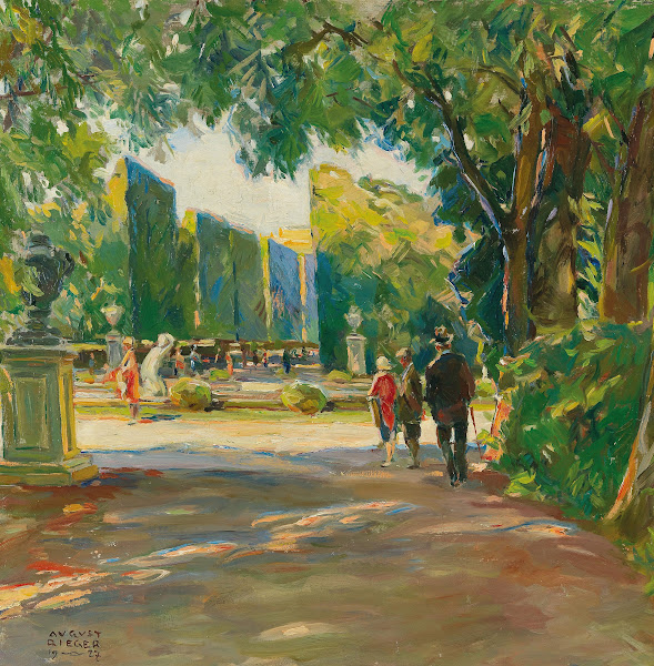 In the park of Schönbrunn Palace 1927