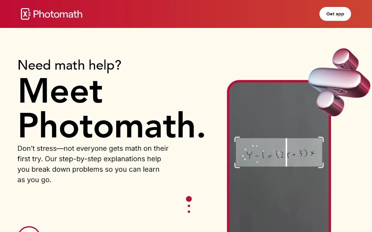 Captura de photomath.app