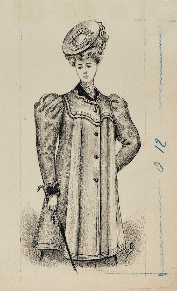 Dessin de mode 1900 1905