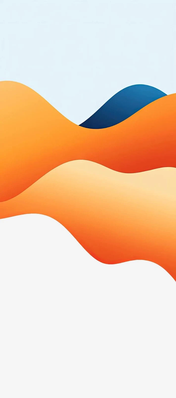 Abstract Minimalist Vector Waves - Minimalist Digital Art iPhone Wallpaper (910x2048)