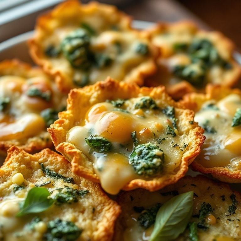 Spinach Cheese Crisps Recipe – Easy, Homemade Snack in 40 Minutes finished
