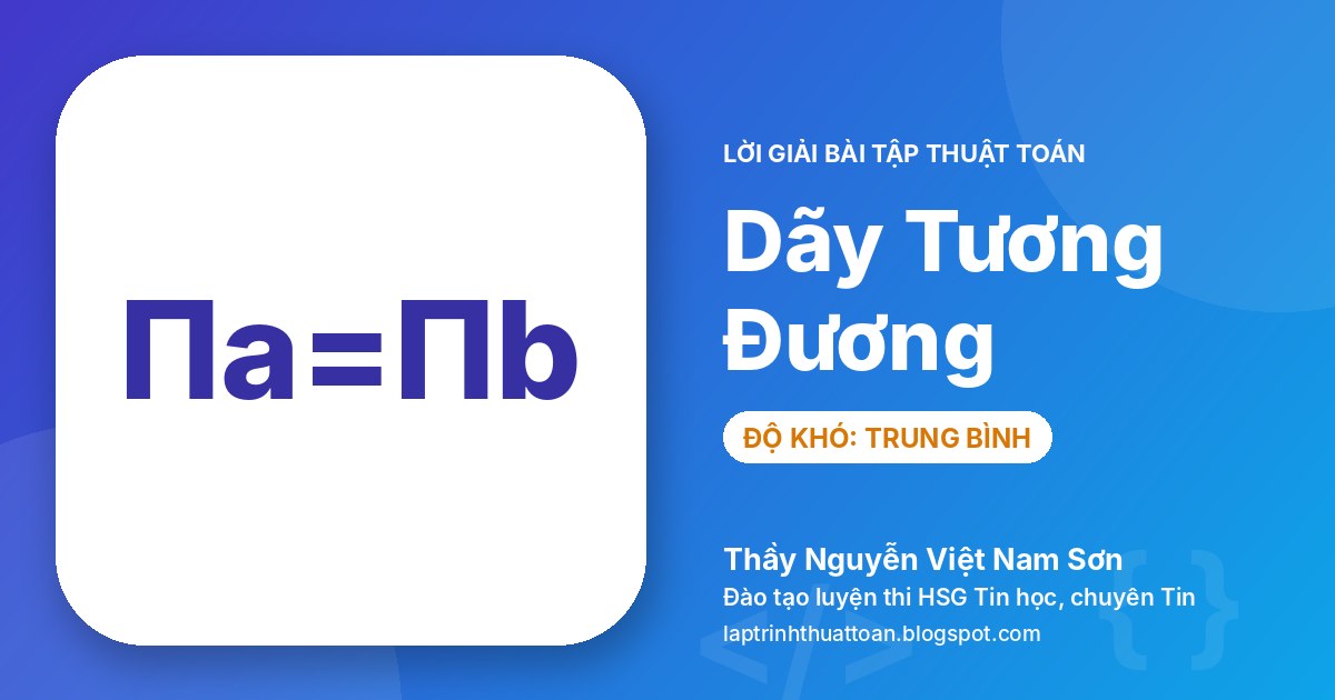 Dãy tương đương