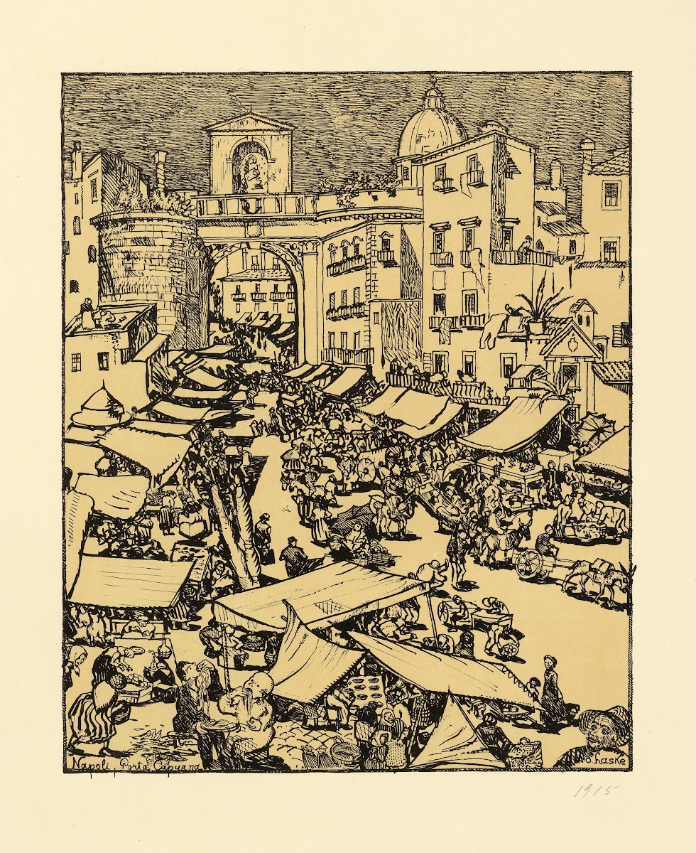 Die Porta Capuana in Neapel 1915