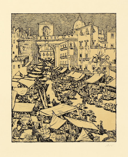 Die Porta Capuana in Neapel 1915