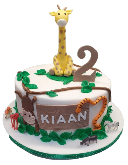 Jungle Animals Birthday Cake CB-NC365