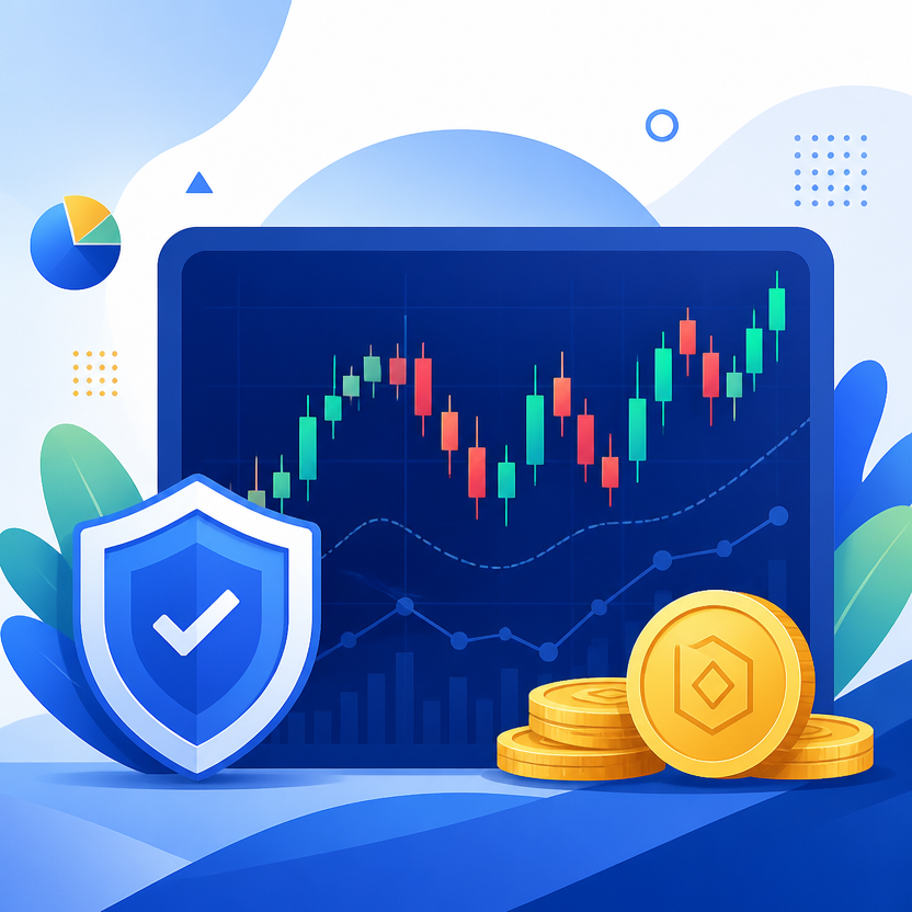 Ilustrasi cryptocurrency trading untuk pemula