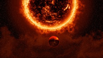 Planet Sun Wallpaper