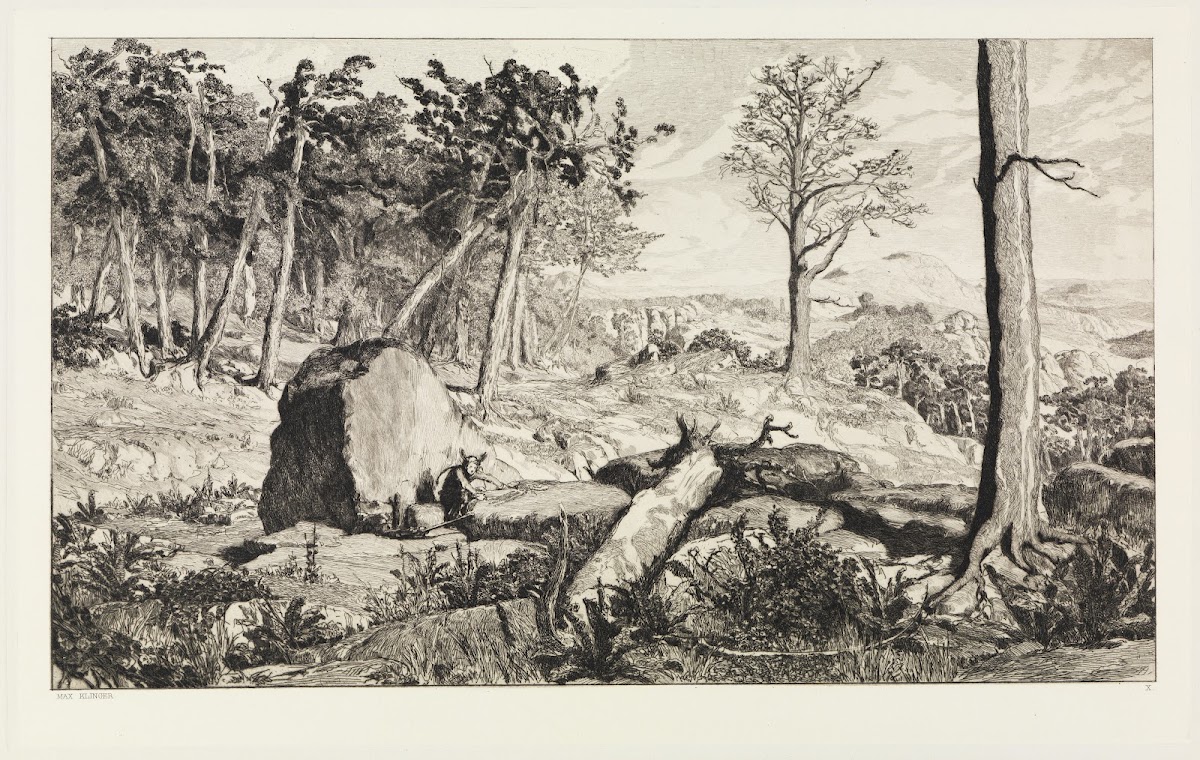 Simplicius in der Wald Einöde Intermezzi Opus IV Blatt 10 1881