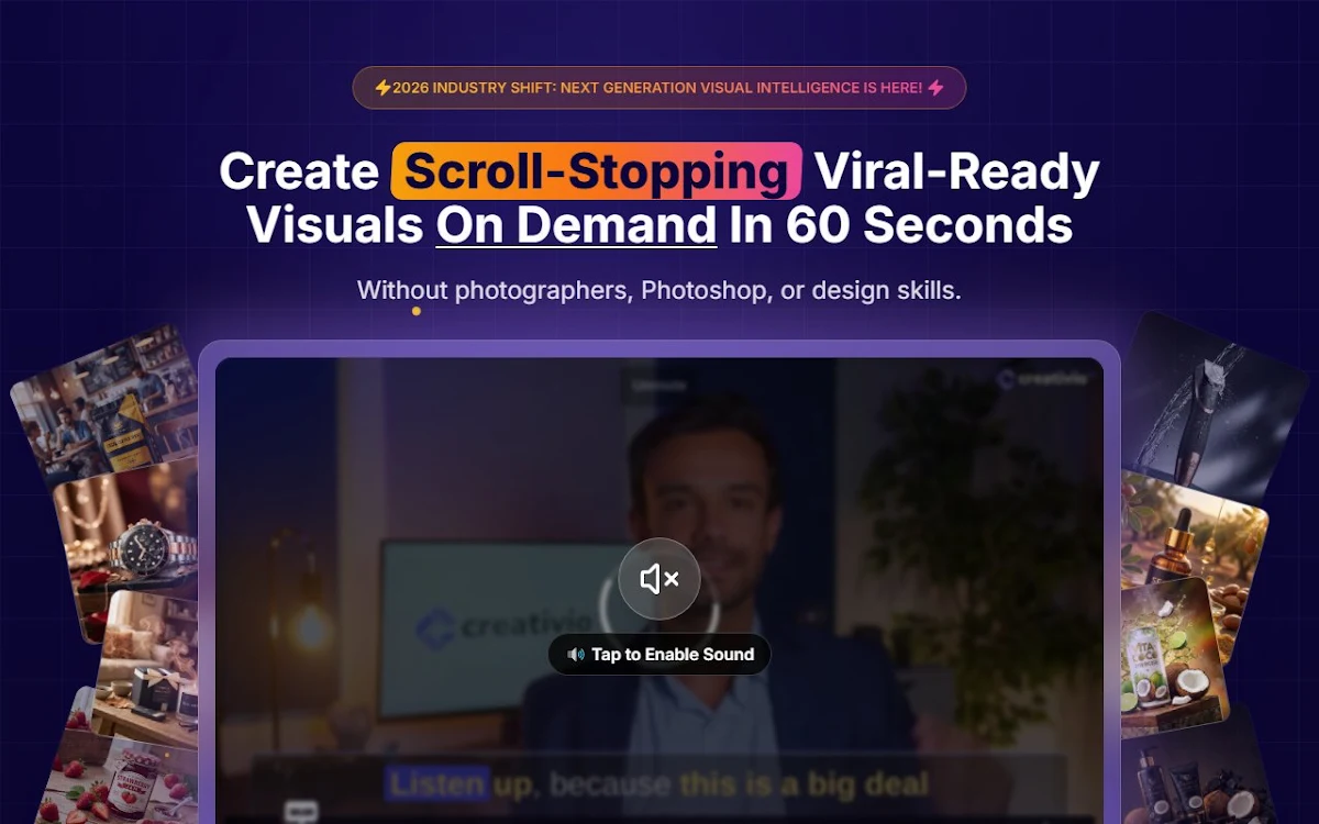 Captura de Creativio AI