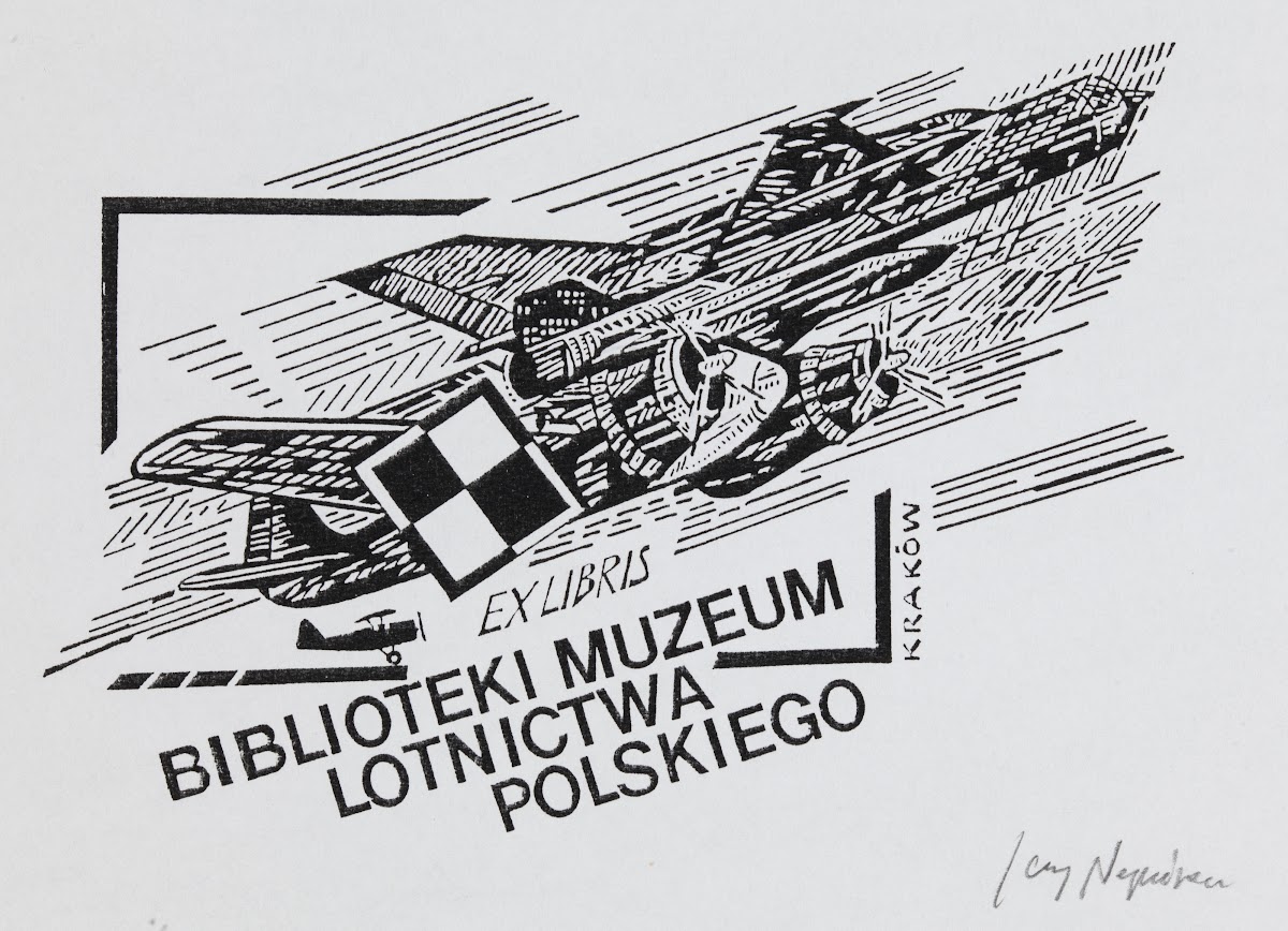Ekslibris Muzeum Lotnictwa Polskiego w Krakowie 1999