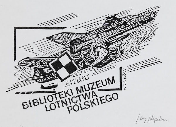Ekslibris Muzeum Lotnictwa Polskiego w Krakowie 1999
