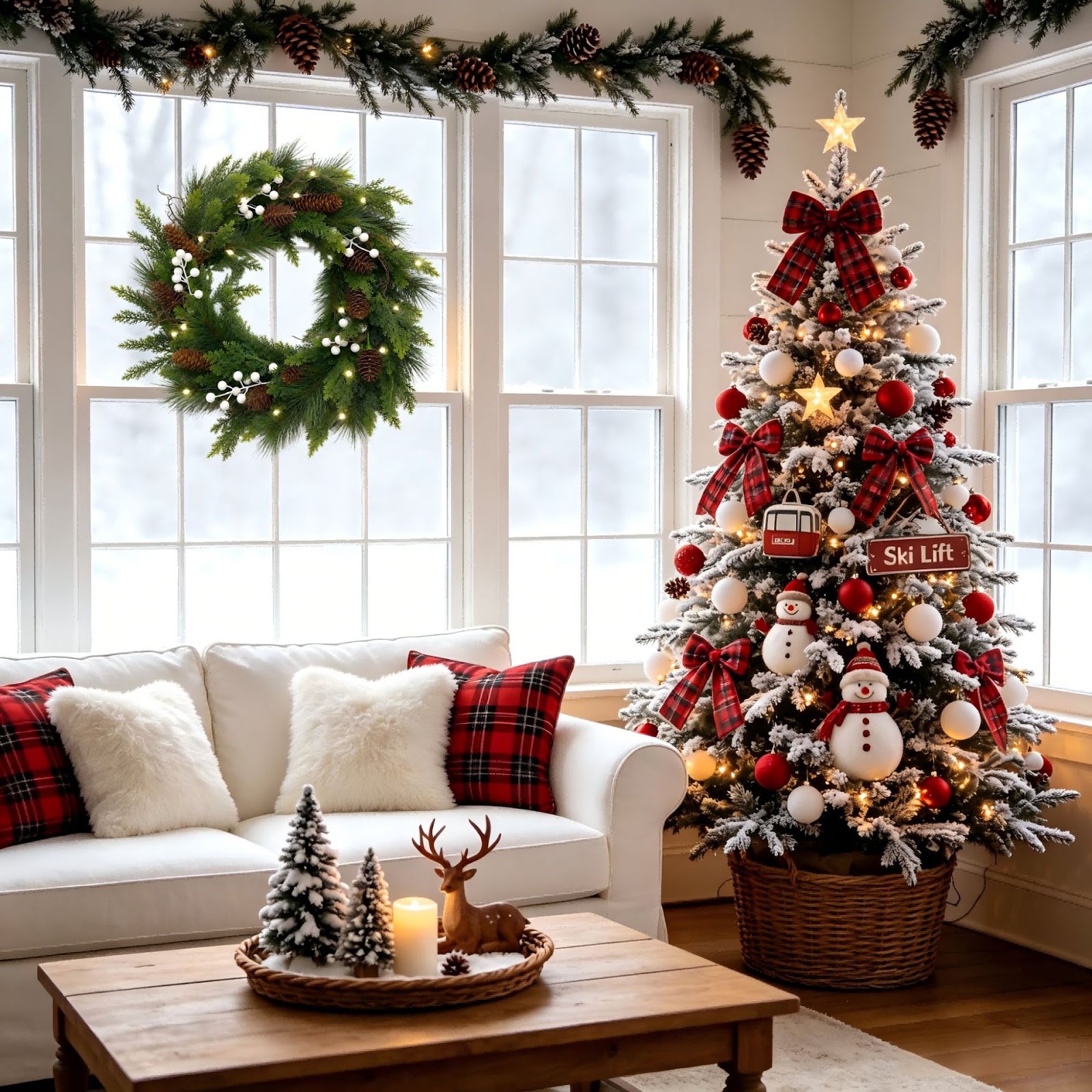 Christmas wreath made of PVC pine needles, 50 cm or 60 cm