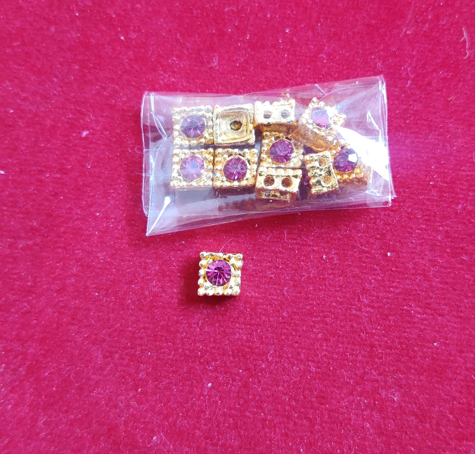 Pink Single Diamond Square-P23-pack of 10