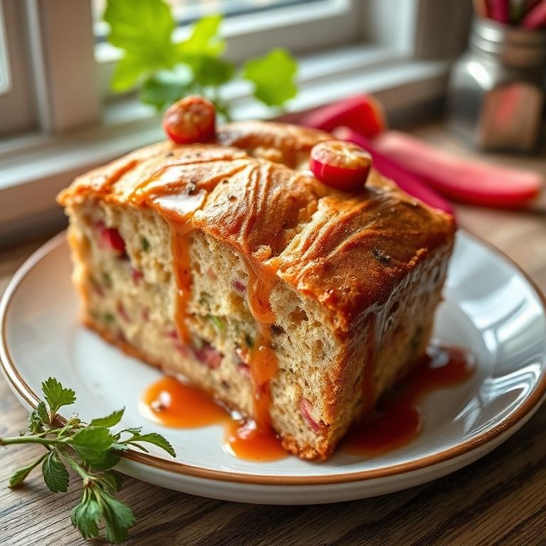 Delicious Rhubarb Bread Recipe for Cozy Kitchen Moments – Easy Homemade Sweet Treat finished