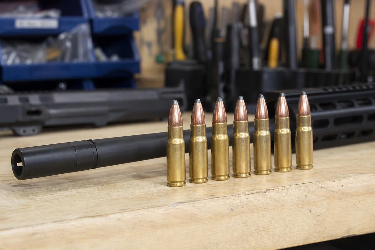 50 Beowulf ballistics comparison by bullet weight with 16-inch barrel
