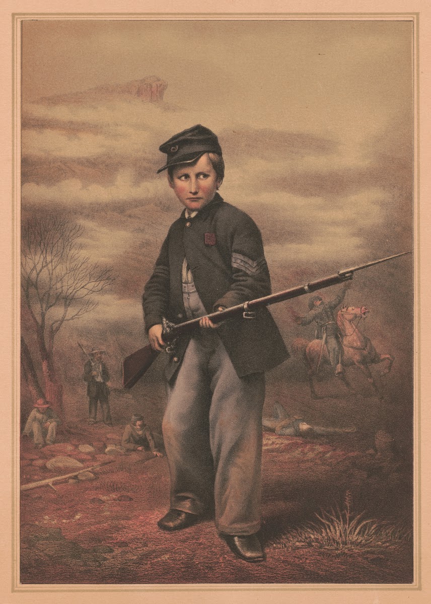 Union drummer boy John Clem at Point Lookout Tennessee 1863 1880