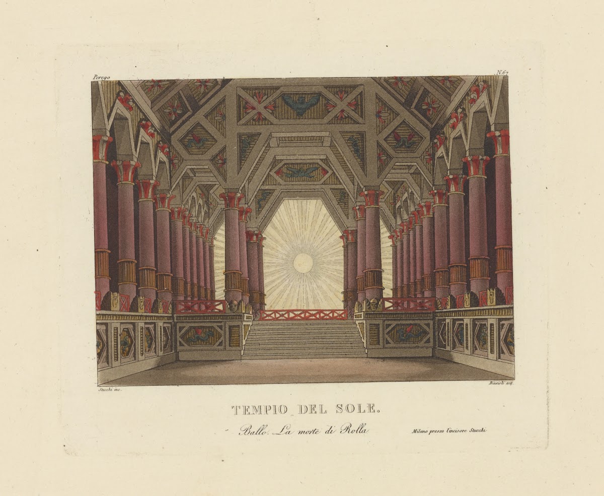 Tempio del sole ballo La morte di Rolla 1820   1829