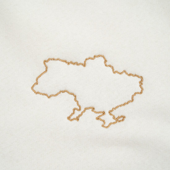 Свитшот женский Twins утепленный с вышивкой экрю M