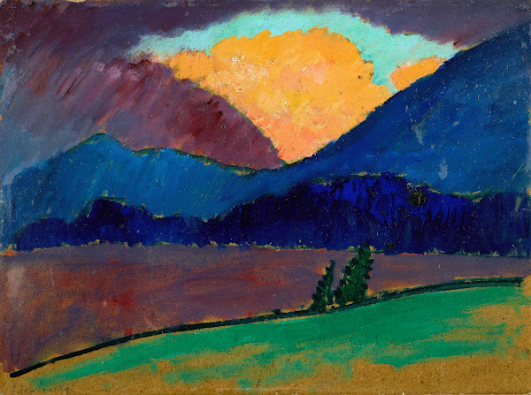 Summer evening in Murnau 1908 1909