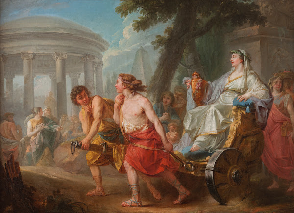 Cleobis and Biton with Cydippe in the Front of Hera Temple 1764