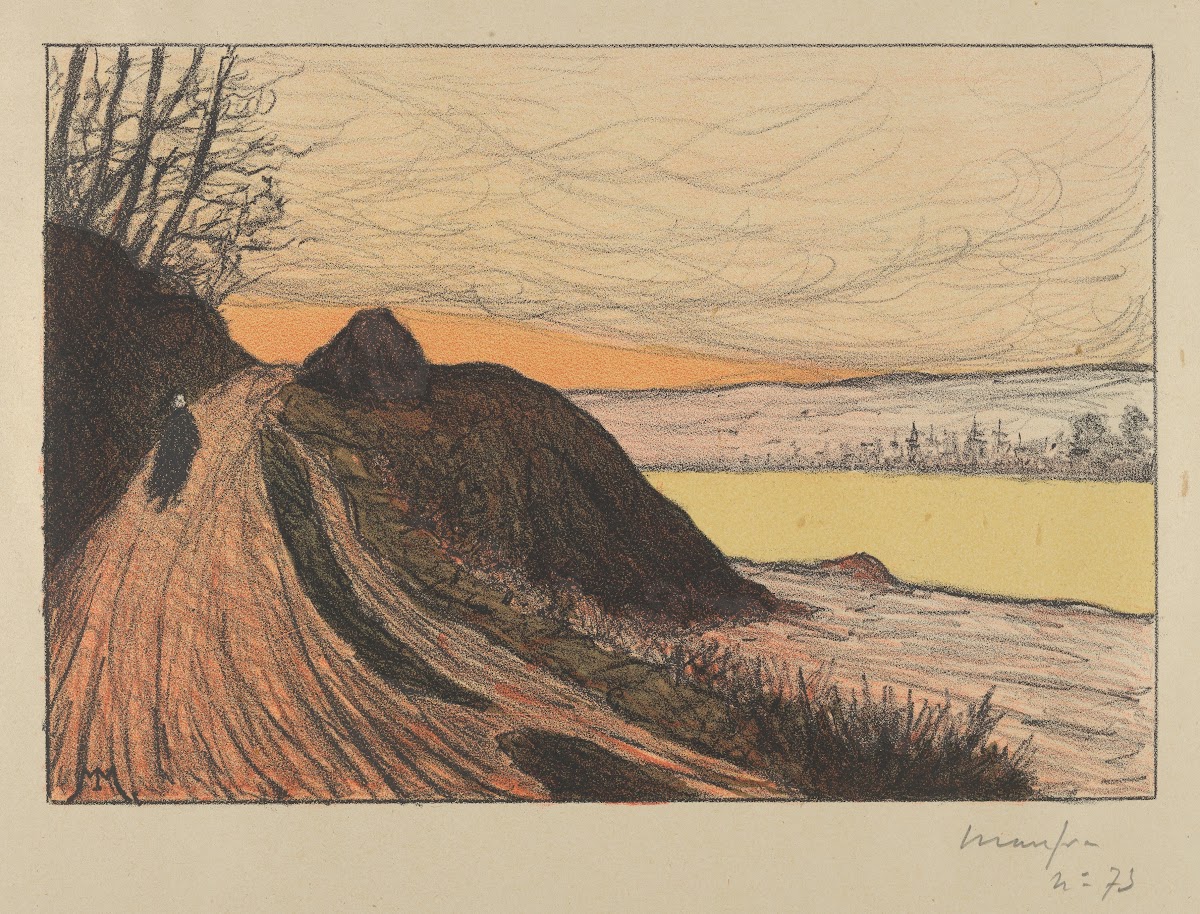 The Road from Gaud La Route de Gaud from LEstampe Originale 1893