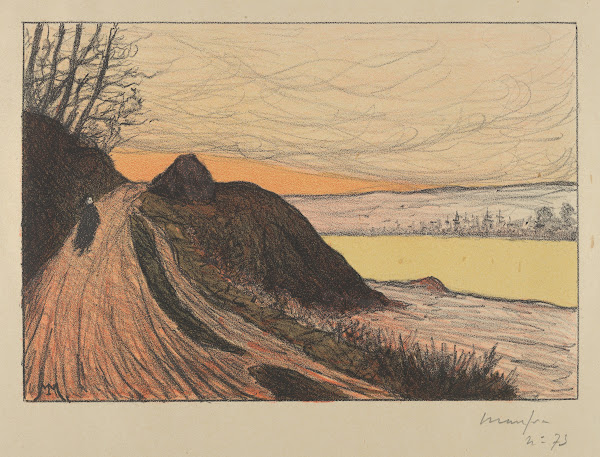 The Road from Gaud La Route de Gaud from LEstampe Originale 1893