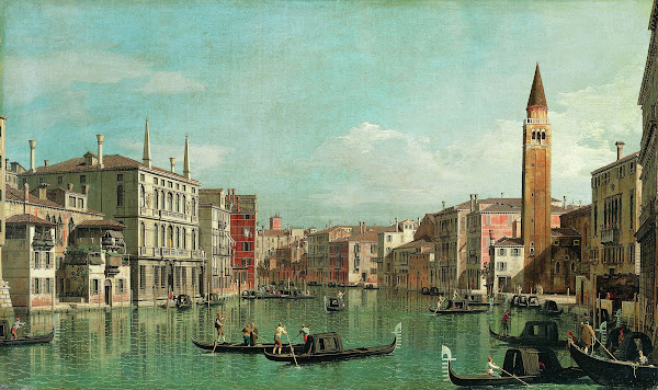 The Grand Canal Venice Looking Southeast with the Campo della Carità to the Righ