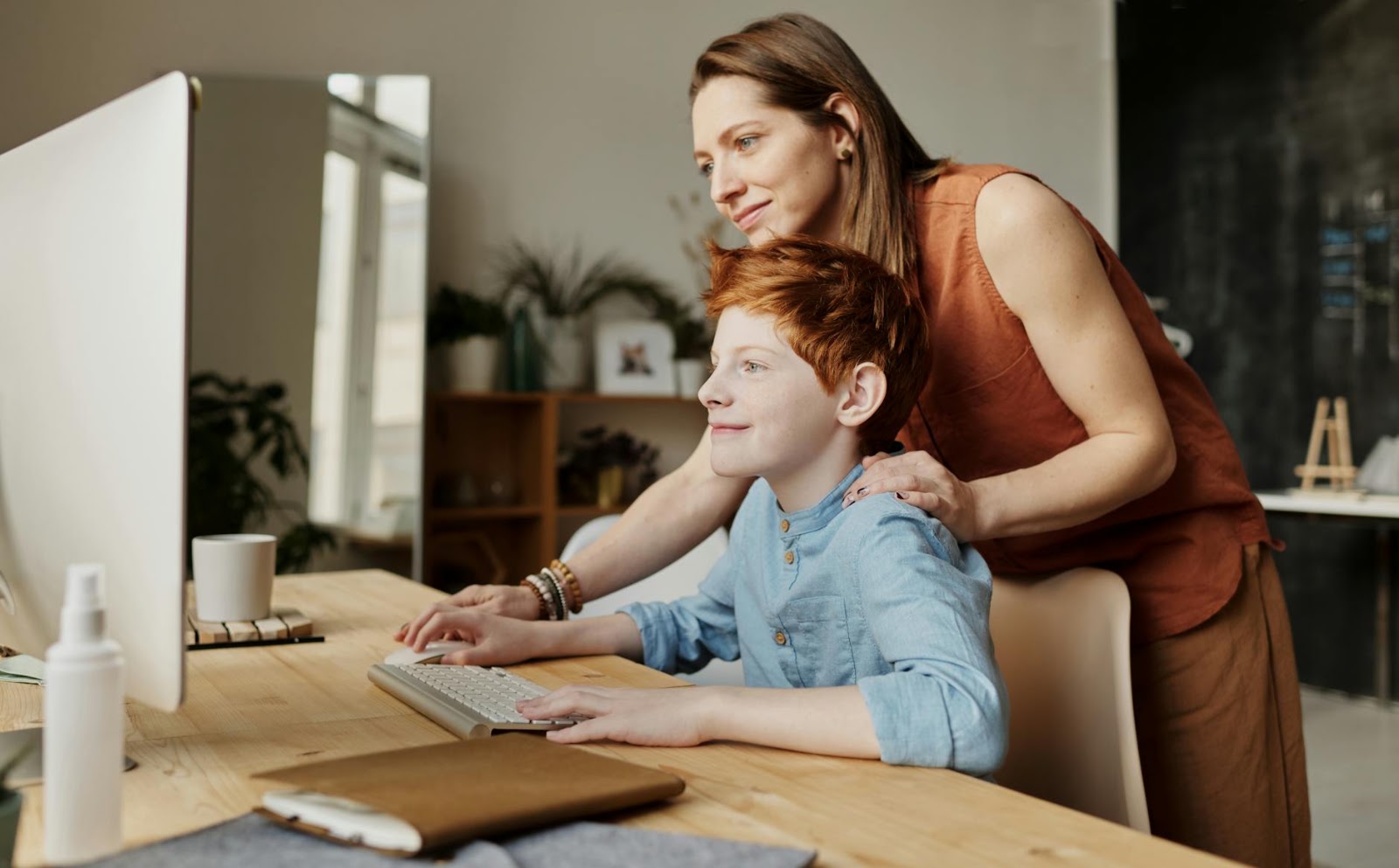 A happy family effortlessly interacting with their affordable IKEA smart home setup, highlighting accessibility.