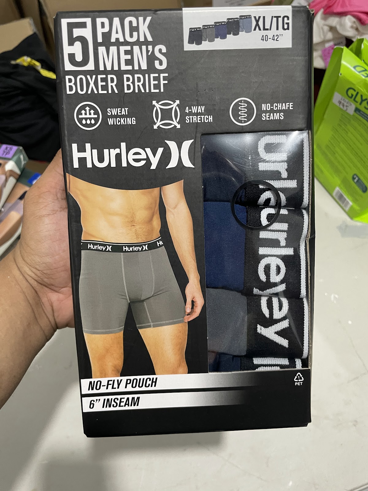 Hurley Boxer 5pack Assorted XL #1632
