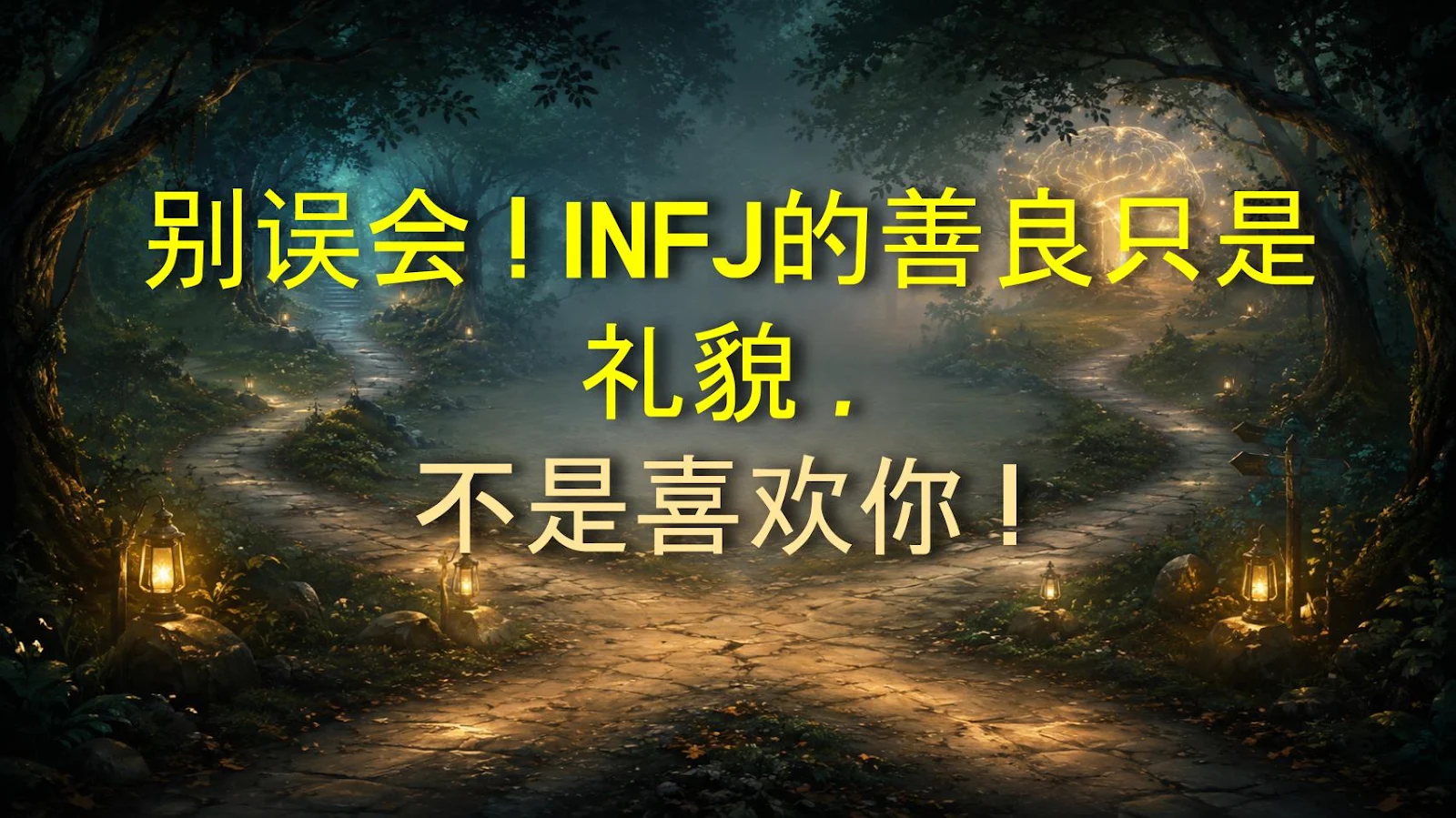别误会！INFJ的善良只是礼貌，不是喜欢你！
