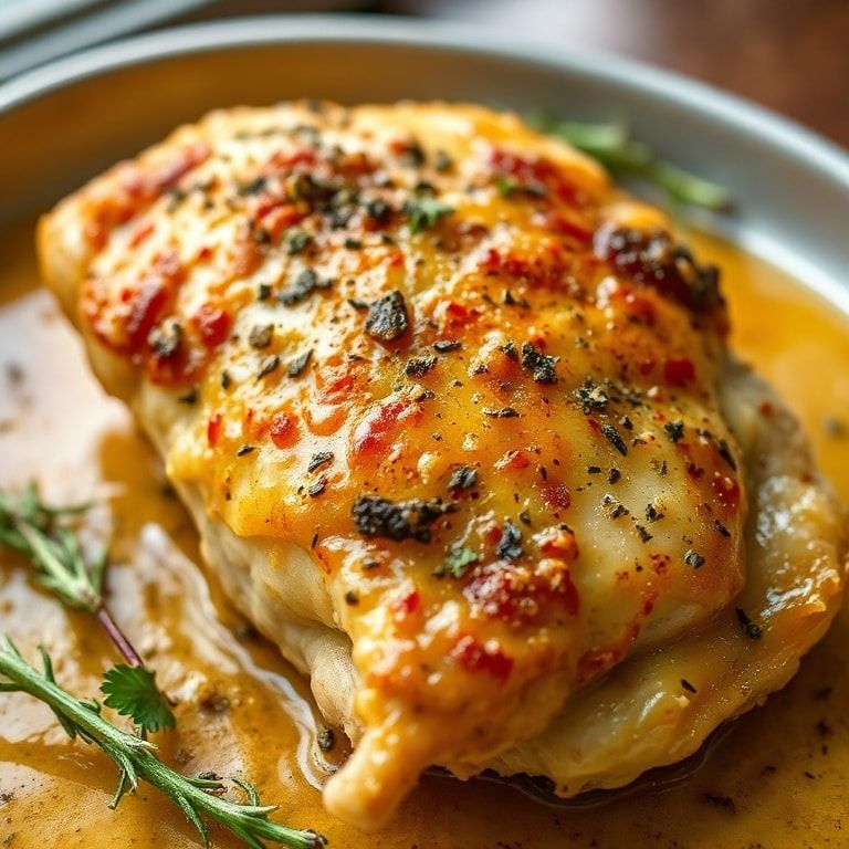 Garlic Parmesan Baked Chicken Juicy & Flavorful – Easy Weeknight Dinner finished