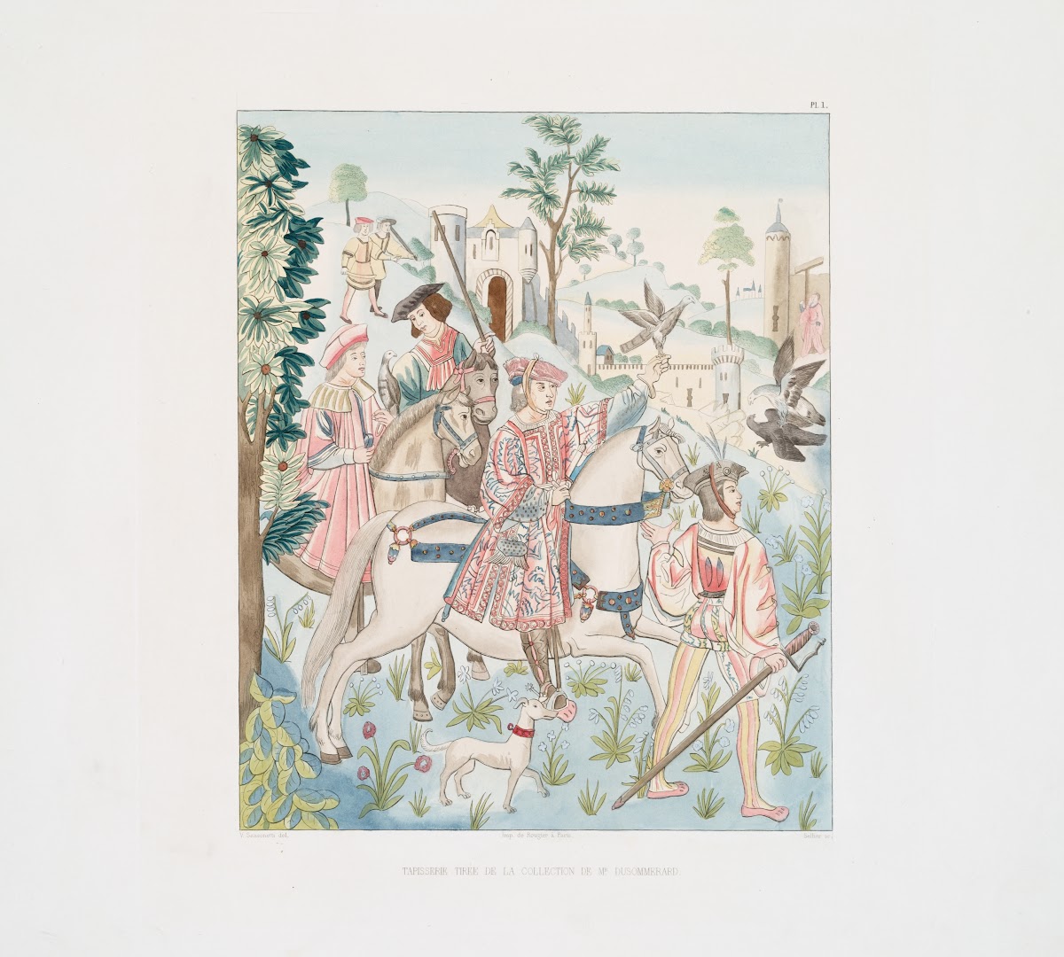 Tapisserie tirée de la collection de Mr Dusommerard 1838