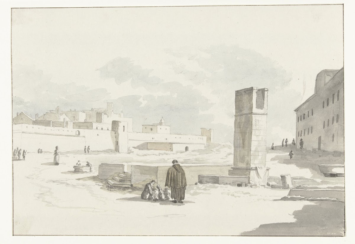 Stadsgezicht in Giovenazzo 1778