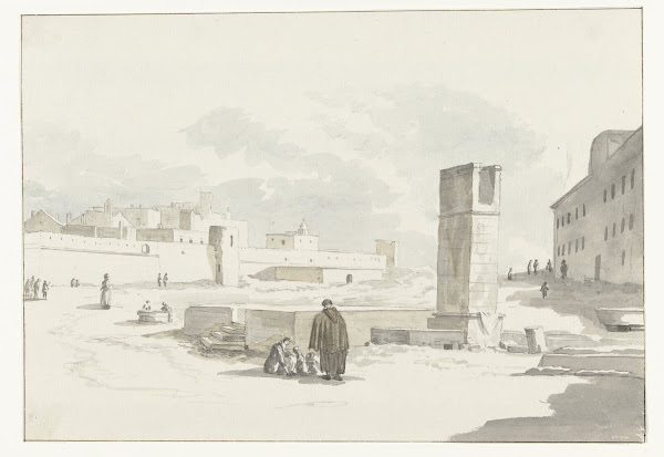 Stadsgezicht in Giovenazzo 1778
