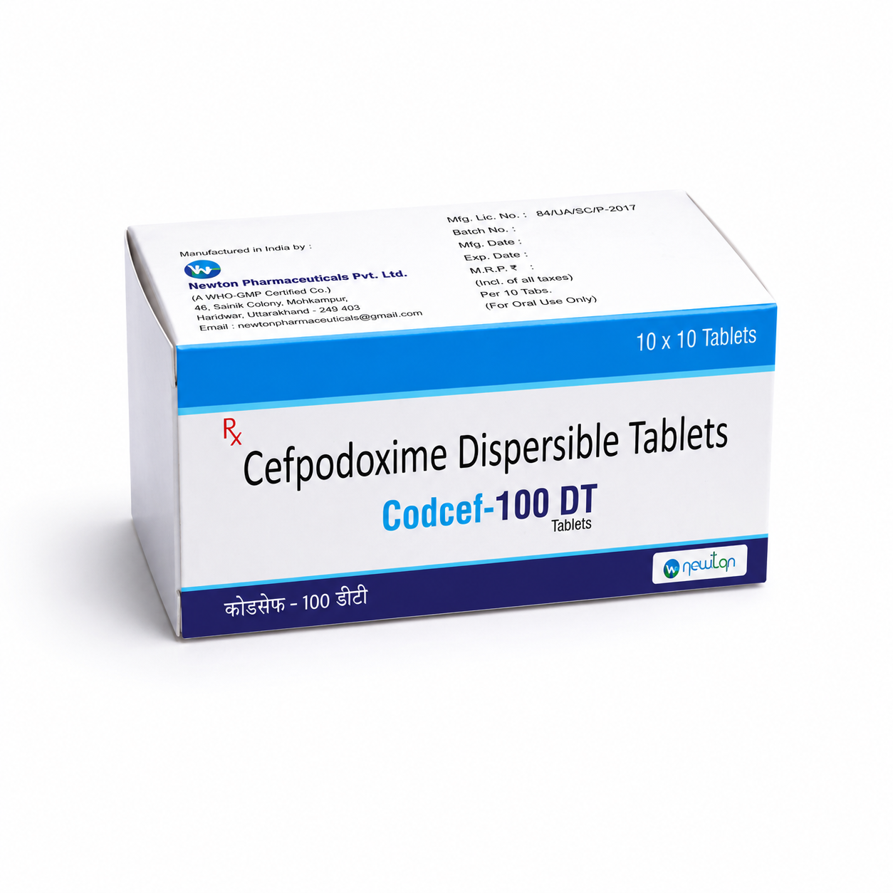 CODCEF 100 DT TAB — Cefpodoxime (100mg)