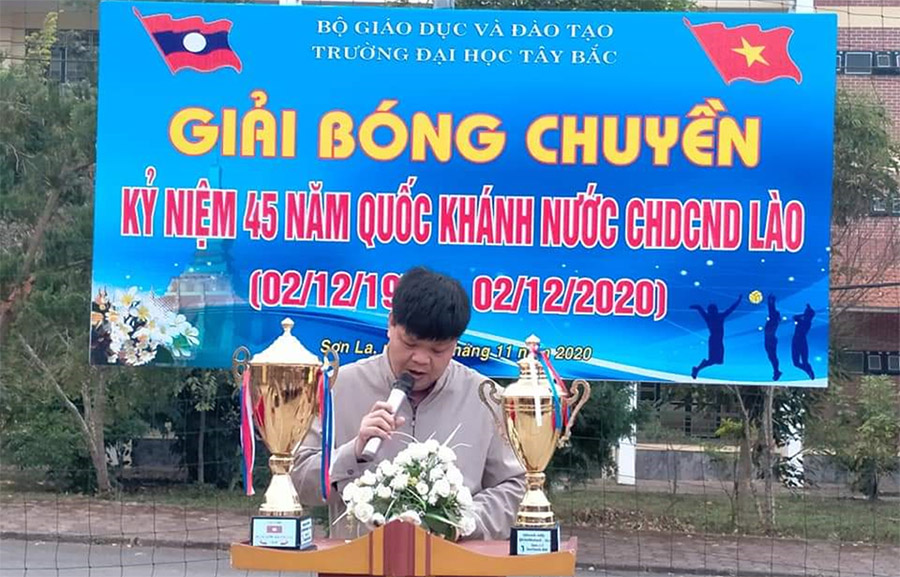 Giải Bóng chuyền chào mừng 45 năm Quốc khánh Nước CHDCND Lào tại Trường Đại học Tây Bắc